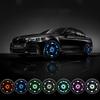 4Pcs Car Tire Wheel RGB Solar Energy Hub Lamp Cap Lights for and Bicycles Lights, Vehicles, Motorcycles,