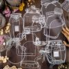 Decoration of Glassware, Hand-held Items, DIY Bottles, Stickers, Transparent Bookmarks, PET Glass Bottles, Stickers, Decoration