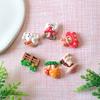 100pcs Resin Mini Mushroom House Rabbit Cabochon Flatback for Phone Decoration DIY Jewelry Scrapbooking Crafts Accessories