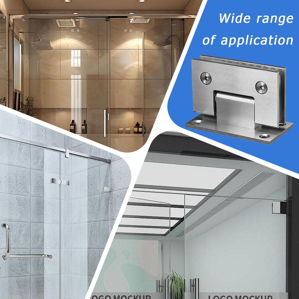 Bedroom Door Hinges Heavy Duty Frameless Bathroom Door Hinges For Bedroom Bathroom Basement Garage Entrance Indoor Outdoor