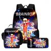 Wooden Stick Man Brain Rot Schoolbag High Definition Printing Leisure Cross Border Light Backpack