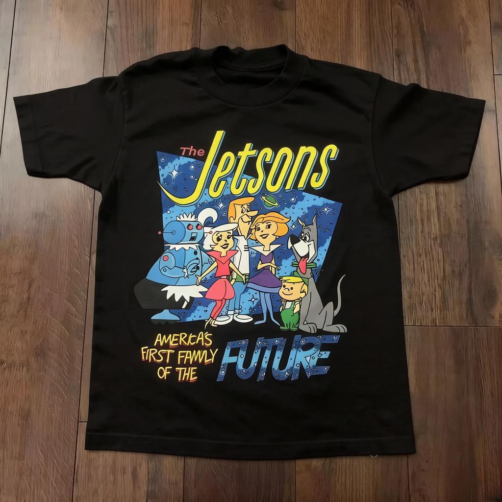 

The Jetsons Cartoon White TShirt Cotton Tee S3XL Size Tshirt Graphic Short Sleeve Shirt Unisex Unisex Women Summer 2XL