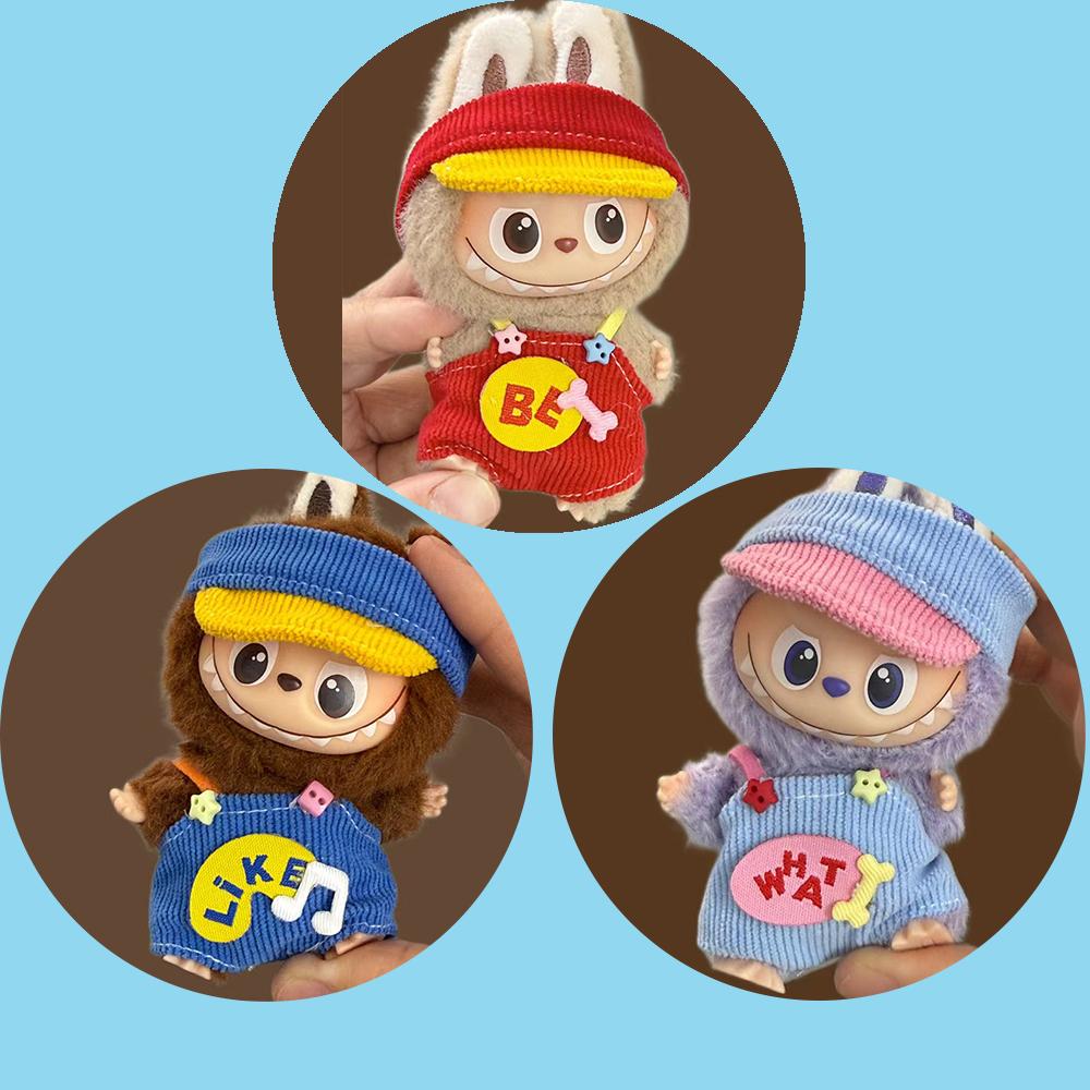 For Labubu 4.0 Mini Baby Clothes New Model for 10cm Doll For The Monsters Pin for Love Doll Outfit Accessories Labubu V4