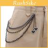 Hip Hop Heart Pendant Metal Belt Chain For Men And Women Casual Fashion Accessory