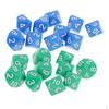 Pack of 20 Acrylic 10 Sided Digital Dices D10 for RPG Accessory 16mm