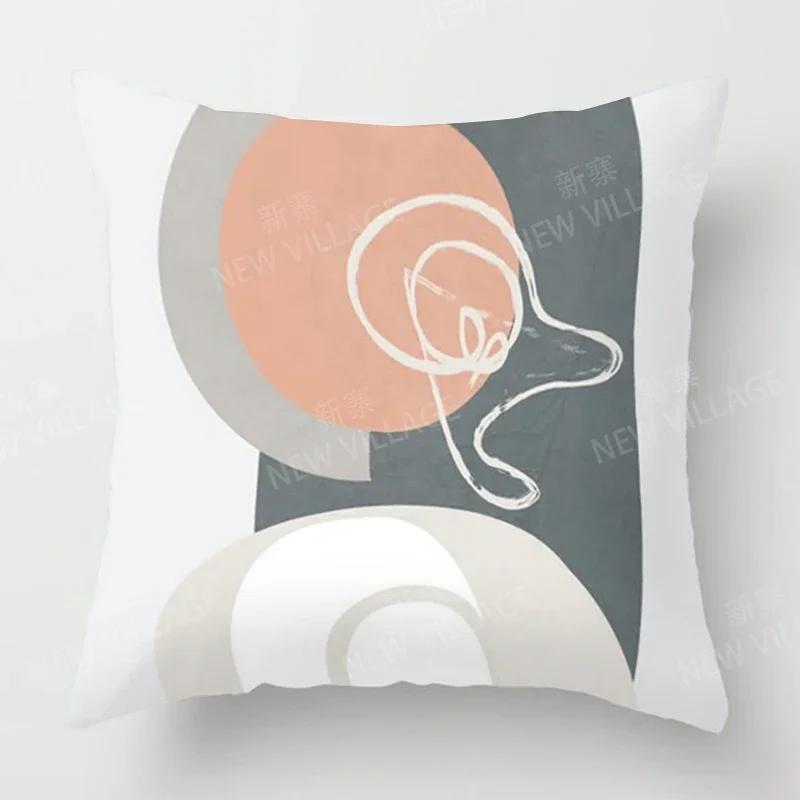 Nordic Fall Home Decor Autumn Throw Pillow Cover Sofa Cushion Cover Modern Morandi