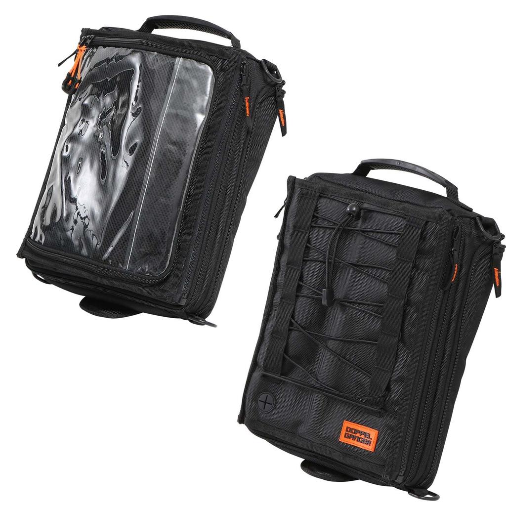 DOPPELGANGER Tank Bag with a Variable Transforms To the Shape You Need Right The Detachable Map Case Can Be Attached and Detached with Incredible
