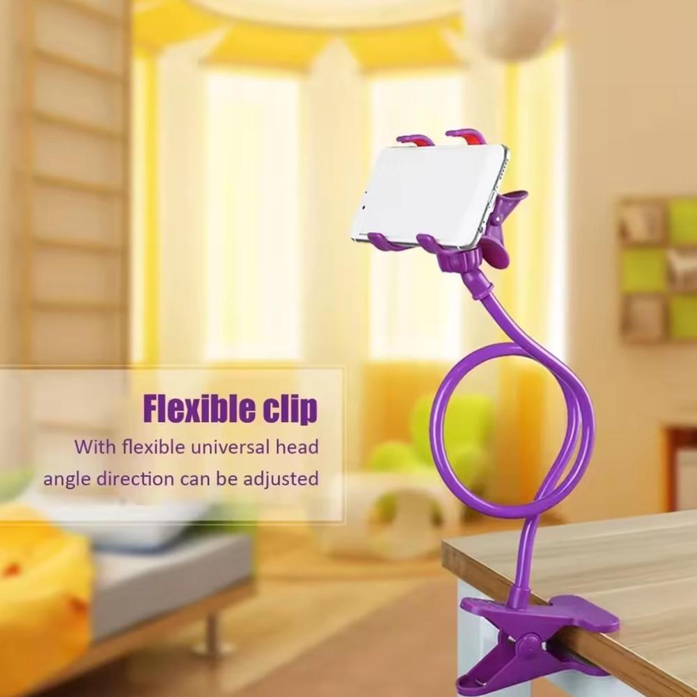 Universal Lazy Bracket Handyhalterung Schwanenhalsständer Flexibler Lazy Holder Bett Schreibtisch Tisch Klipphalterung für Smartphone Ständer