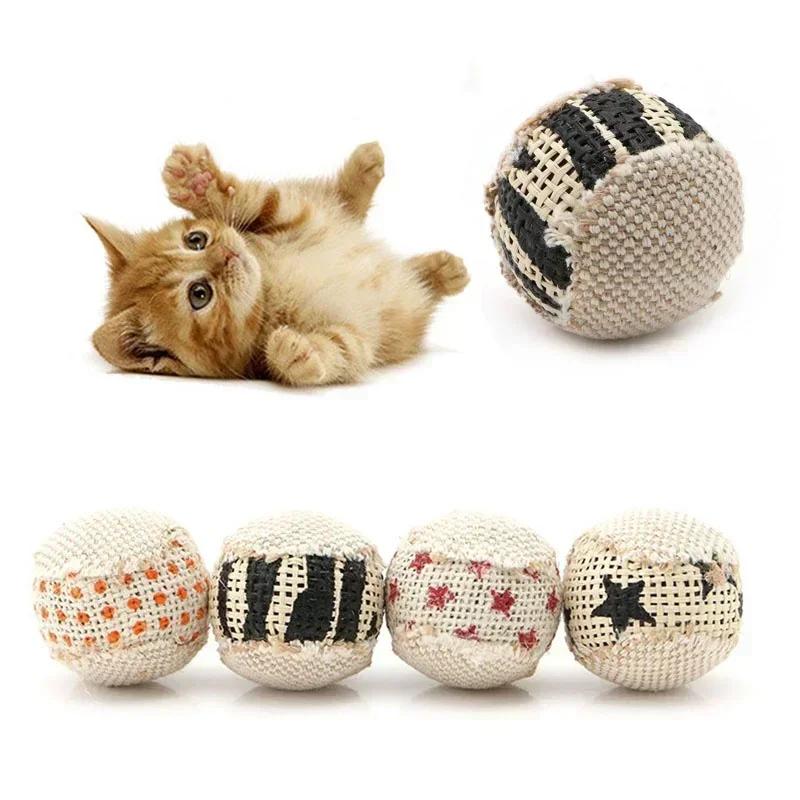 Cat Toy Ball Interactive Cat Toy Chewing Teeth Grinding Drum Scratching Pet Kitten Sports Toy Ball Tool Random Style Wholesale