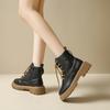 Short boots women's 2025  autumn and winter new British style single boots soft soled short boots show off small leather boots