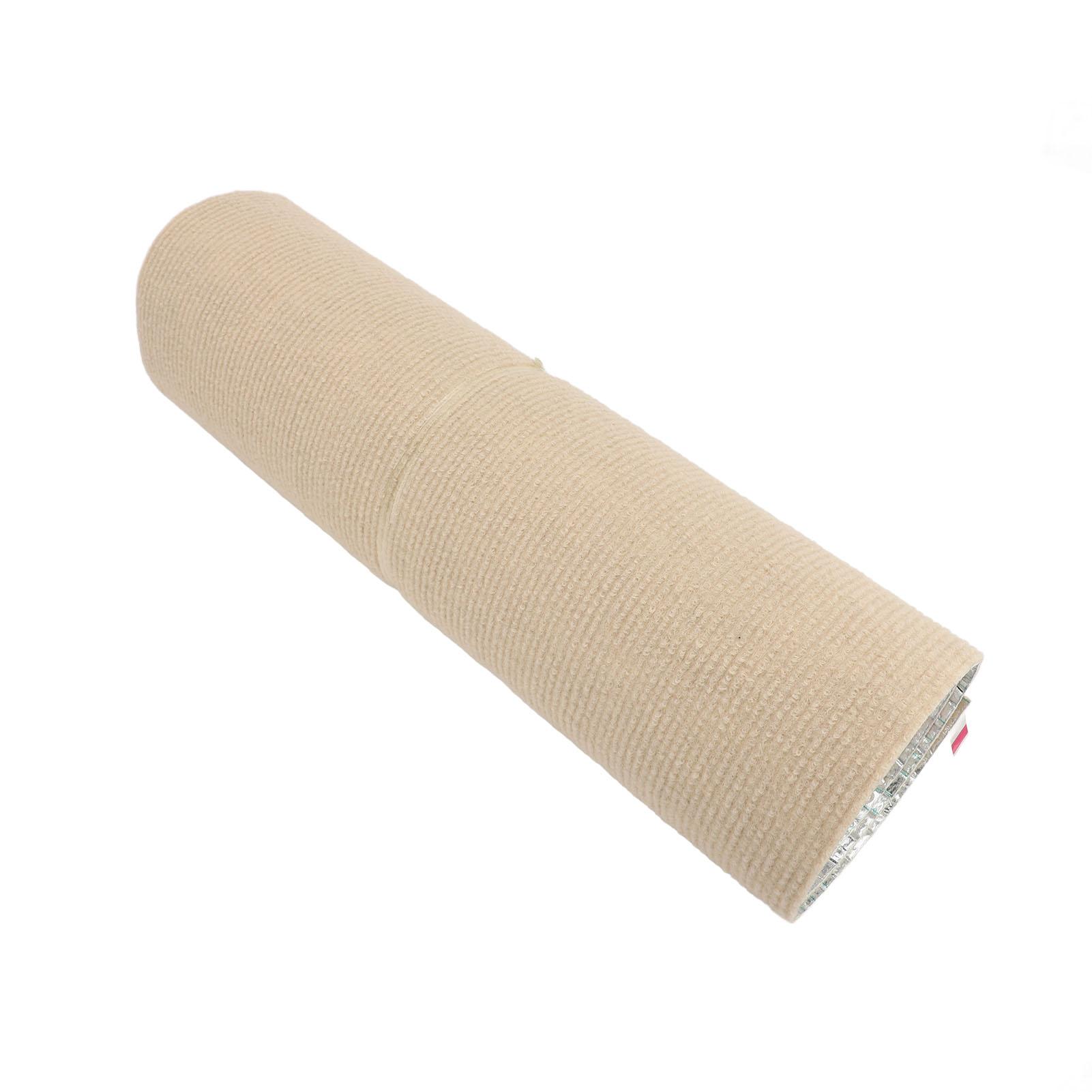 Krabmat voor Katten Zelfklevend Makkelijk Te Knippen Kattenkrab Meubelbeschermer Pad met Dubbelzijdige Tape en Nagels 78,74 X beige