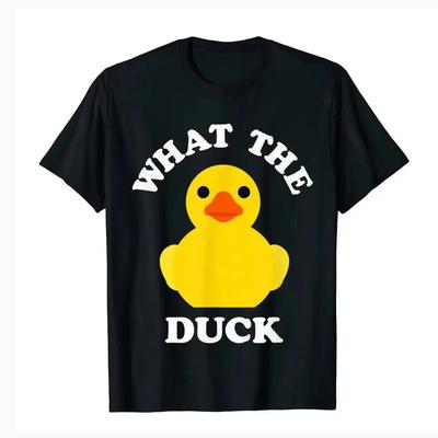 Lindo Amante de Patos de Goma Pájaro Quack Patitos Divertido Camiseta de Patito T Moda Hombre Tops Camisas Algodón Casual
