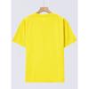 Children Crew Neck Short Sleeve T-Shirt with Parent-Child Themed Cartoon Stork Print