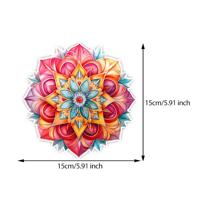 Car Stickers Mandala Vinyl Decal Waterproof Rear Window Motorcycle Camper Bumper Truck Laptop Decoration Sticker TM168