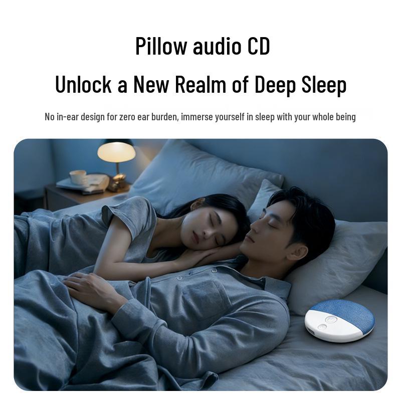 Ultra-Thin Bluetooth Pillow Speaker: High-Quality 4DS Sound, Music & White Noise for Bedside Use
