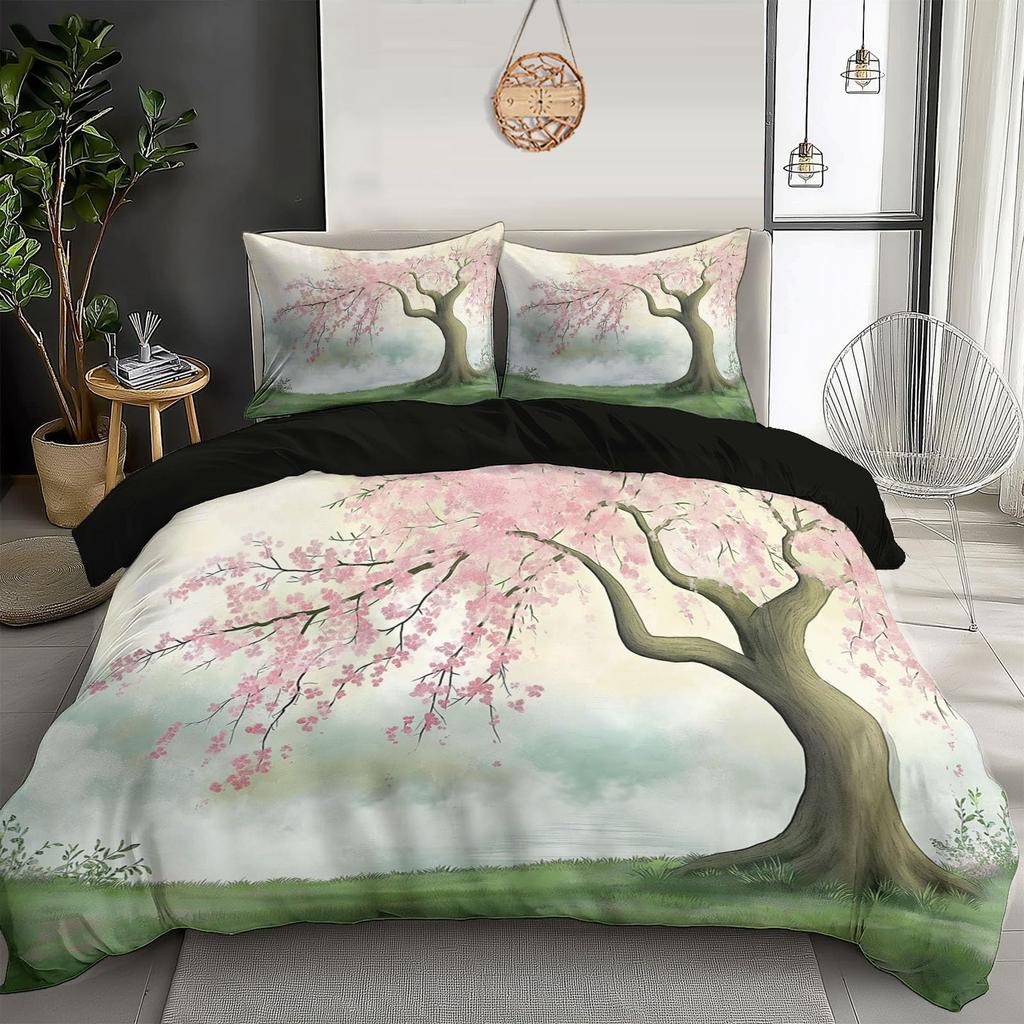 Old Tree Duvet Cover Sets For Kids Teens Queen Quilt Covers Lightweight Down Bedroom Decor 2 Pillowcases 1 Duvet Cover No Quilt