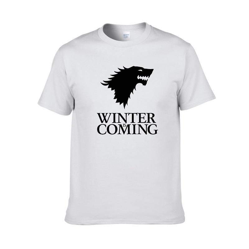 

Thrones Game Of Ice Wolf Men Unisex Short Sleeve Casual T Shirt Tops Tshirt Tee L белый