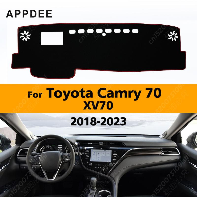 Car Dashboard Cover For Toyota Camry 70 XV70 2018 Dash Mat Sun Shade Anti-UV Carpets Car Accessories