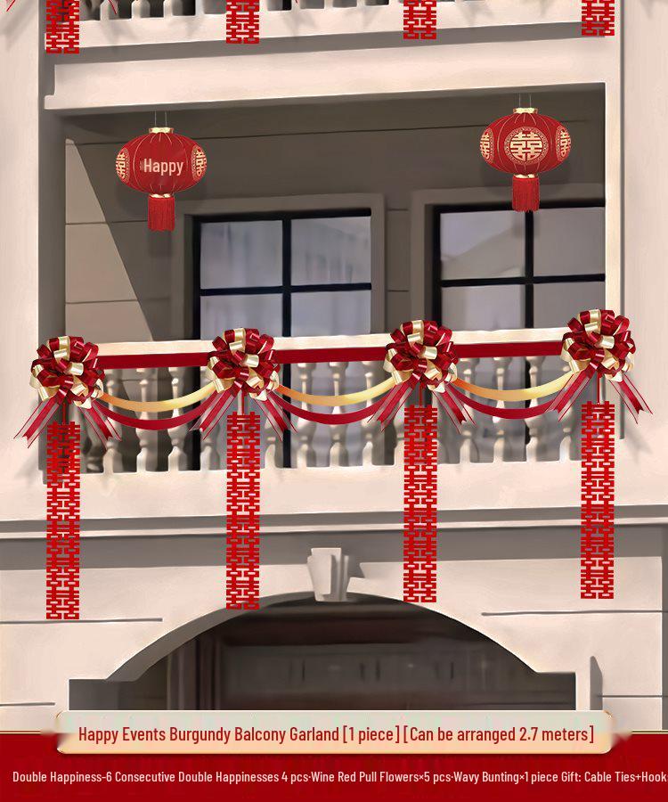 Rustic Wedding Balcony & Courtyard Flower Decor Set