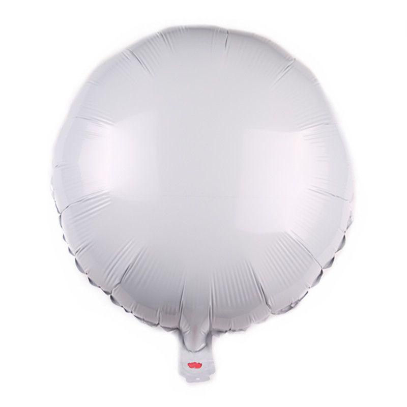 18" Solid Colour Foil Balloons Heart Star Round Shape For Wedding Party Birthday