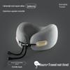 Portable U-Shaped Travel Neck Pillow for Long-Distance Car Rides - Collapsible Cervical Support Pillow