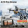 2026 Drone A19 Pro 8K Professional HD Dual Camera Photography Brushless Foldable Quadcopter 5G GPS RC Distance 360°Obstacle Avoidance Drones Toys