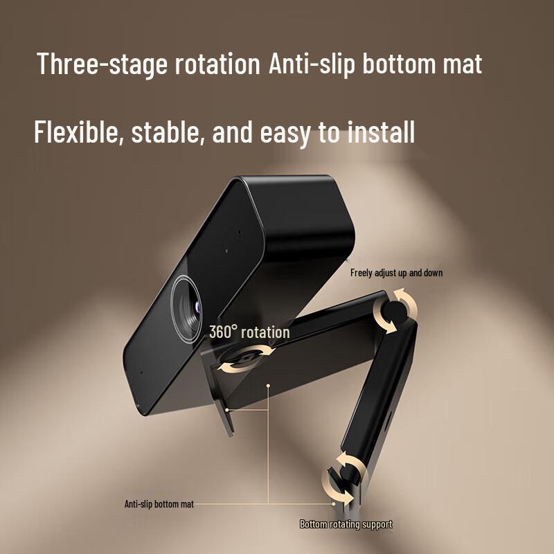 Deli MM102 2K HD USB Webcam with Microphone