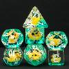 Cusdie Dadi Animali DnD Carini Resina 7 Pezzi Vari D4 D6 D8 D10 D% D12 D20 Set di Dadi Poliedrici per Giochi di Ruolo D&D Giochi da Tavolo