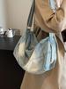 Casual Large Capaci Denim Crossbody Bag Women's Faion 2025 New Lightweight Versatile Single Oulder Bag Commuting Bag