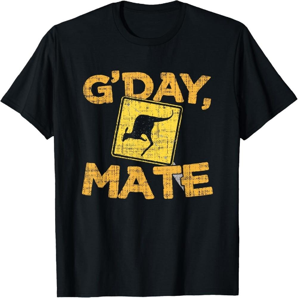 Gday Mate - Funny Australia & Kangaroo T-Shirt S