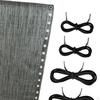 Chair Replacement Fabric 160x43 cm Folding Lounge Repair Cloth with Cords Kit