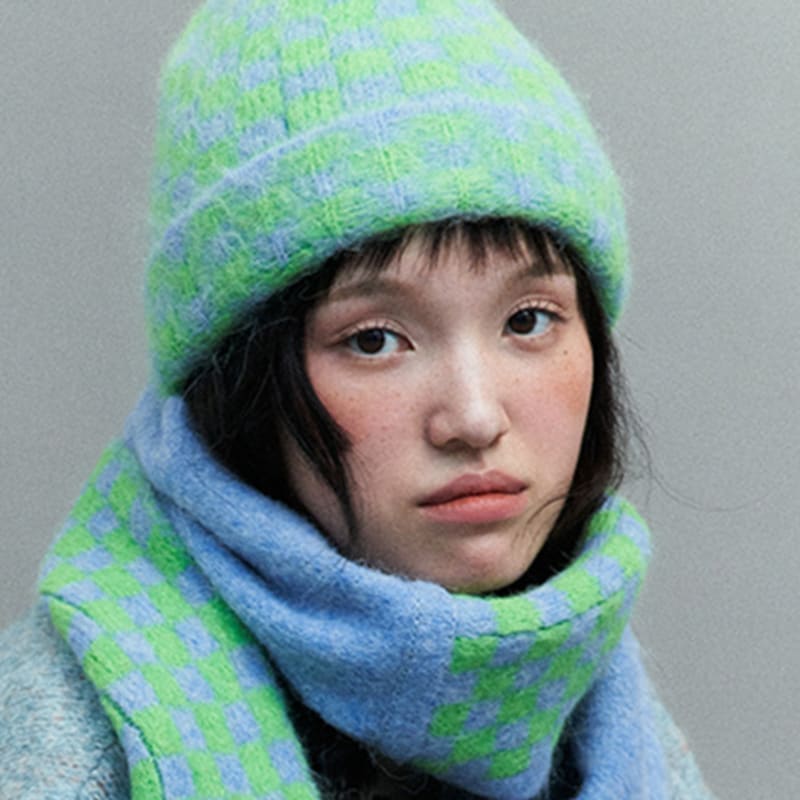 

MISU A BARBE ШАПКА-БИНИ МУЛЬТИ СИНИЙ MULTI BLUE