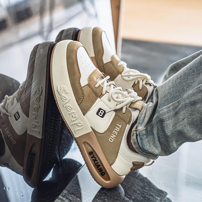 Menn Mote Fritid Lav Topp Skateboardsko Gutter Komfortable Sneakers Mannlige Studenter Trendende Myk Såle Klassisk Pustende Gym Sklisikker