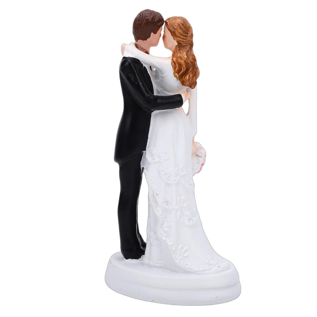 Brautpaar Tortenfigur Harz Romantische Paarskulptur Hochzeitstortenaufsatz für Verlobung Jubiläum