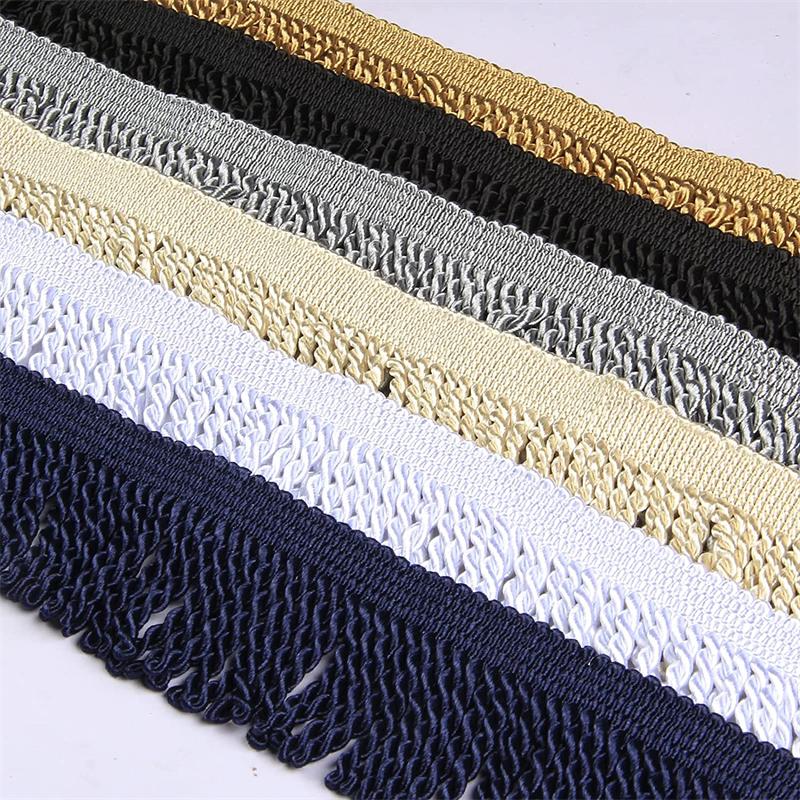 AHANDMAKER 10 Yards Franges Bullion Beige - Garniture Coton Pour Rideaux, Vêtements Et Décoration