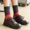 5/10 Pairs Comfortable Casual Autumn Winter Thickened Warm Rabbit Wool Socks Fashionable Versatile Short Vertical Stripe Towel Socks for Women
