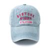 Unisex Vintage New York Stickerei Gewaschener Denim Baseballkappe Verstellbare Snapback Mütze Sonnenschutz Visier Hüte für Männer Frauen