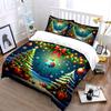 Christmas Trees and Ornaments Bedding Duvet Cover Set Duvet Cover Pillowcases  (1*Duvet Cover 2*Pillowcases, without duvet insert)