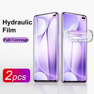 2PCS HD Hydrogel Film for iPhone Samsung Huawei Honor Xiaomi Redmi OPPO Realme Vivo OnePlus Phone Screen Protector Soft Full Cover