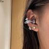 Fivela de Diamante para Fone de Ouvido FreeClip, Decoração de Clipe de Orelha para Fone de Ouvido, Acessórios de Floco de Neve, Brincos Femininos de Luxo Leve e Alto Nível, Acessórios de Orelha