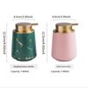 Ceramic Lotion Soap Bottle Refillable Gel Hand Sanitizer Bottle  Bathroom Accessories Set