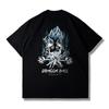Dragon Ball Saiyan Tshirt Summer Loose Mens and Womens Short Sleeved Tshirt Wukong Beijita Tranx Trendy Top