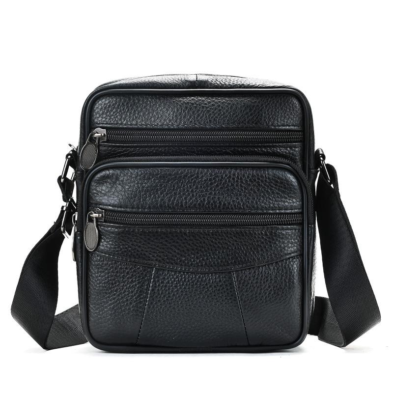 Retro Single-shoulder Bag Cowhide Trendy and High-end Crossbody Bag Portable and Small Crossbody Bag for Travel