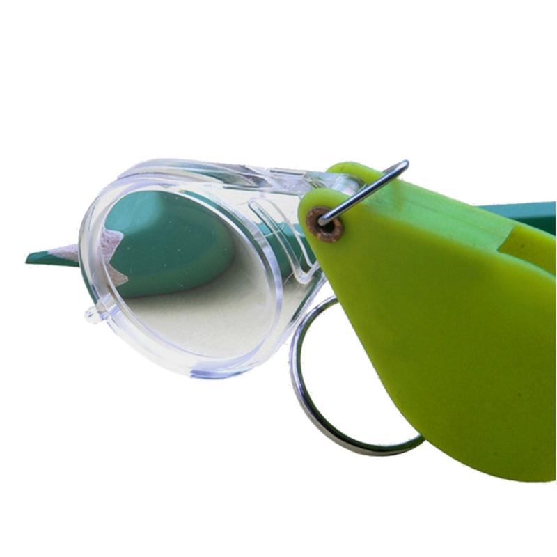 For Key Chain 10x Magnifying Glass Reading Standing Multifunctional Folding Magnifying Glass with Chain Magnifying Glass