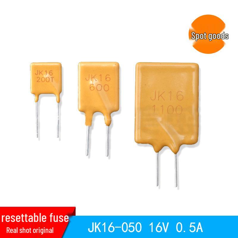 JK16-050 16V 0.5A Plug-in Resettable Fuse - In Stock