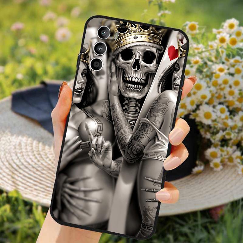 Grim Reaper Skull Skeleton Phone Case for Moto G84 G22 G32 G42 G52 G62 G53 G72 G60 G60S G100 G10 G20 G30 G13 G50 G 5G G Pure