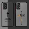 Phone Cover Case for Samsung Galaxy A54 A35 A73 A33 A34 A36 A17 A52 A52S A72 A16 A15 A56 A55 A53 A14 A23 Simple Christian Cross
