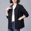 Autumn 2025 Fashionable Loose Fit Casual Jacket for Middle-Aged Women