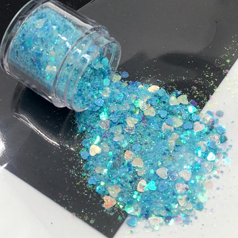 10ml/Box Glitter Epoxy Resin Fillings Mix Colorful Glitter Sequins Materials for DIY Epoxy Resin Mold Crafts Nail Art Fillers