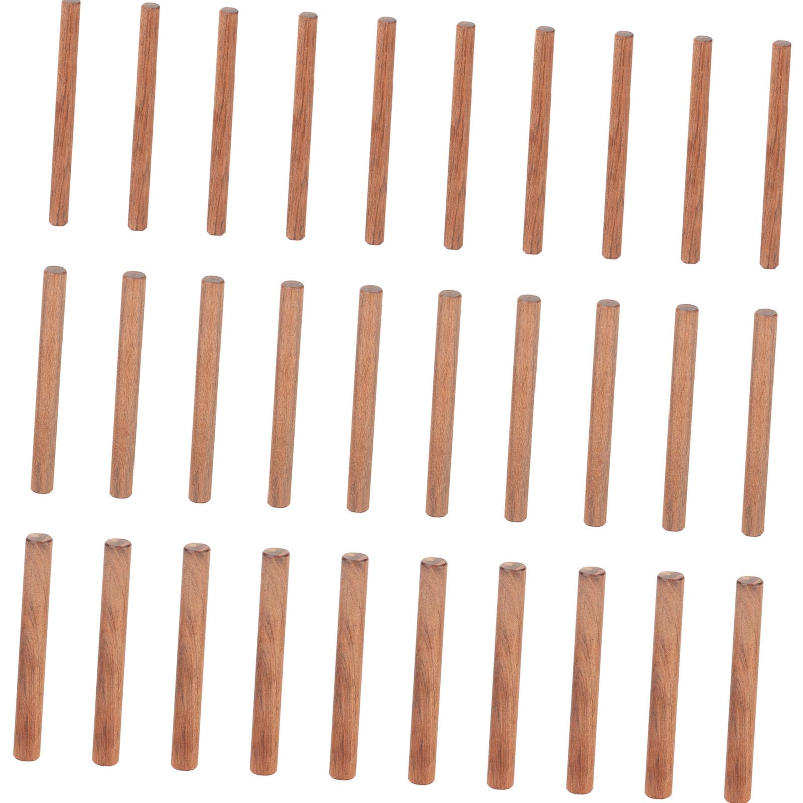 30Pcs Hard Wood Grooved Plugs Cabinet Drawer Round Fluted Wood Craft Dowel Pins 8/10/12mm Wood Craft Dowel Pins Rods